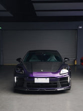 Porsche Panamera 976 Base 4 4S E-Hybird GTS Turbo 2024-ON with Aftermarket Parts - AE Desgin ART Hood Carbon Fiber from ArmorExtend